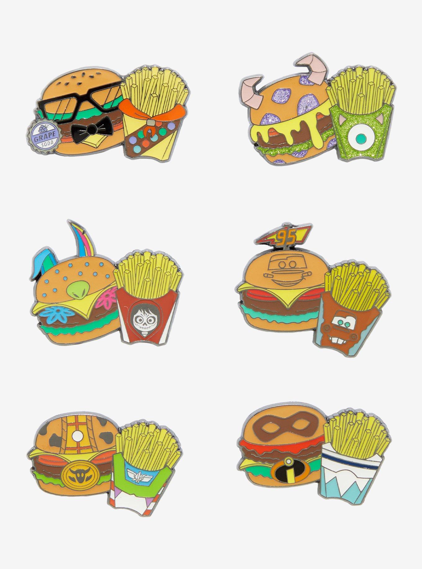 Loungefly Disney Pixar Fast Food Blind Box Enamel Pin Hot Topic Exclusive, , hi-res