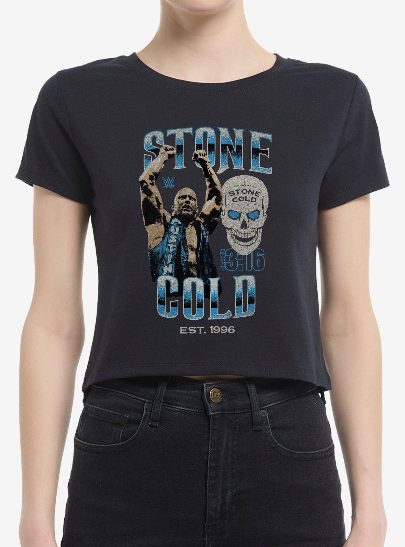 WWE Stone Cold Steve Austin Collage Baby Girls T-Shirt