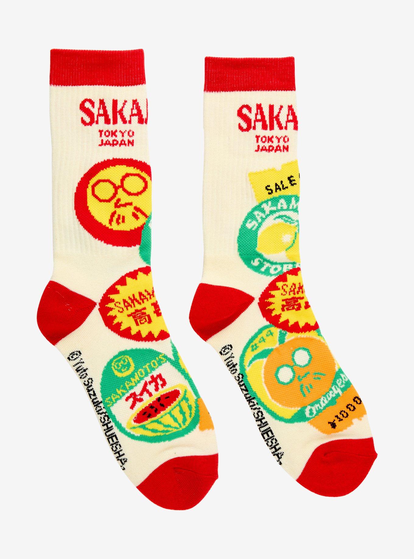Sakamoto Days Icons Crew Socks — BoxLunch Exclusive