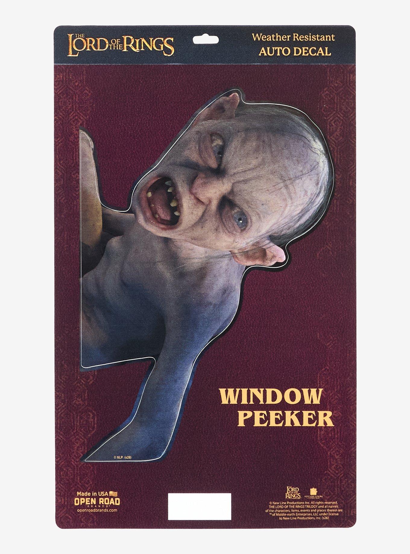 The Lord Of The Rings Gollum Peeking Car Decal, , hi-res