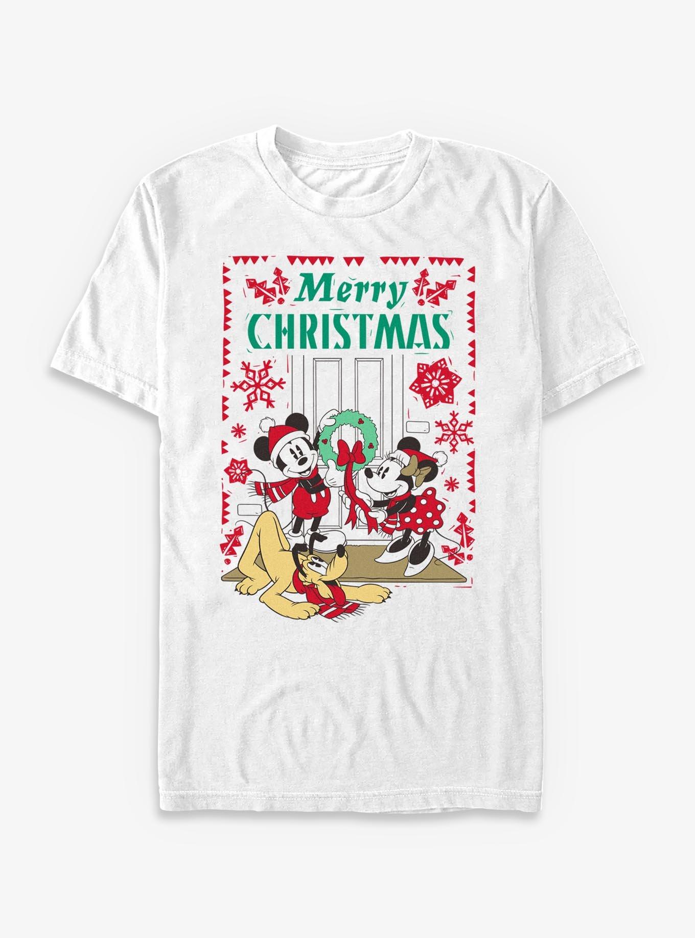 Disney Mickey Mouse & Minnie Mouse Family Christmas T-Shirt, , hi-res