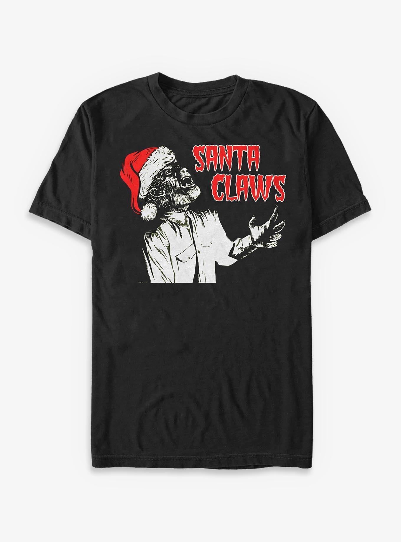 Universal Monsters Werewolf Santa Claws T-Shirt