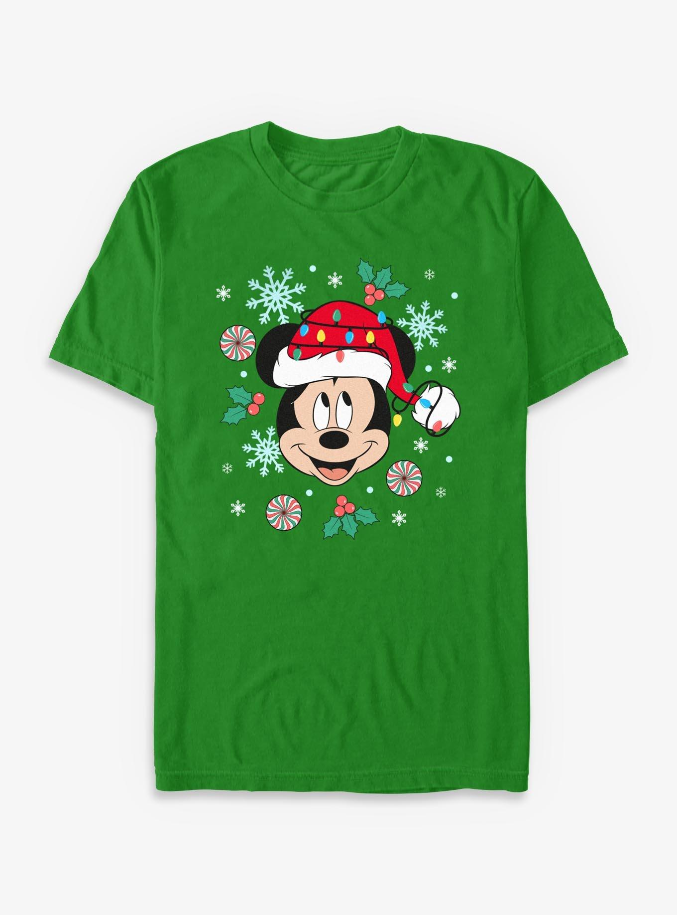 Disney Mickey Mouse Christmas Hat T-Shirt, , hi-res