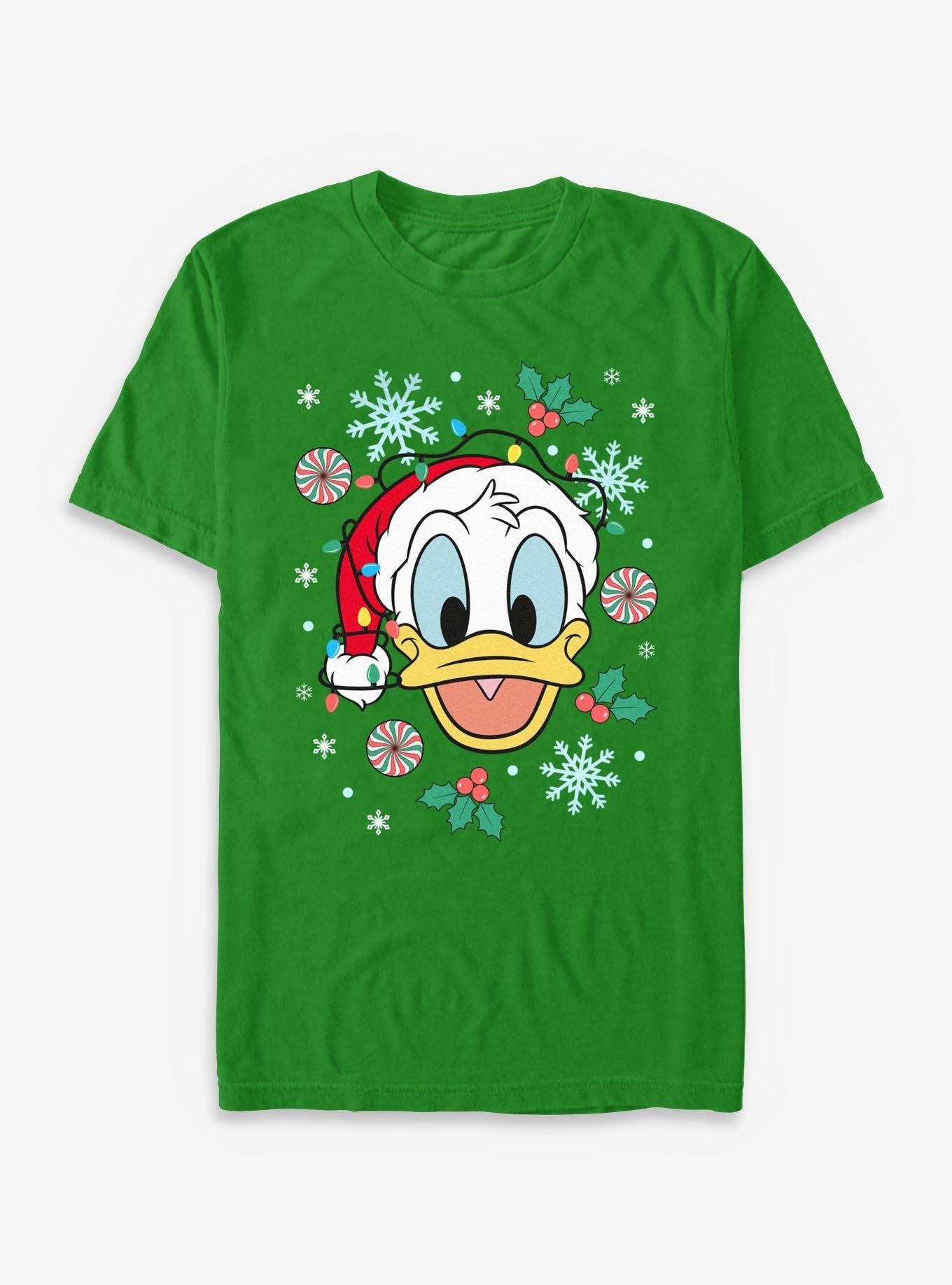 Disney Donald Duck Christmas Hat T-Shirt, , hi-res