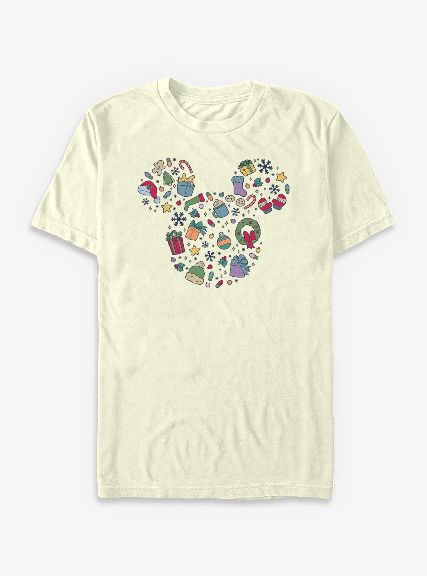 Disney Mickey Mouse Ears Christmas Icons T-Shirt, , hi-res