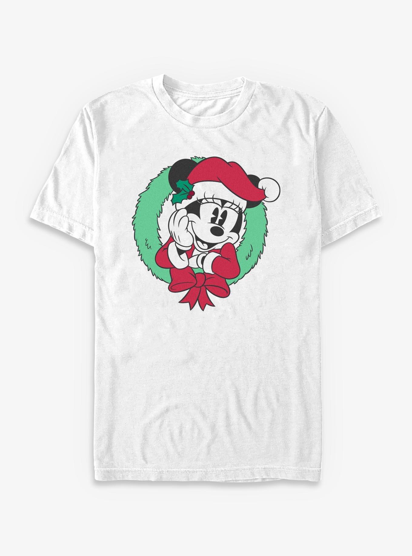Disney Minnie Mouse Wreath Pose T-Shirt, , hi-res