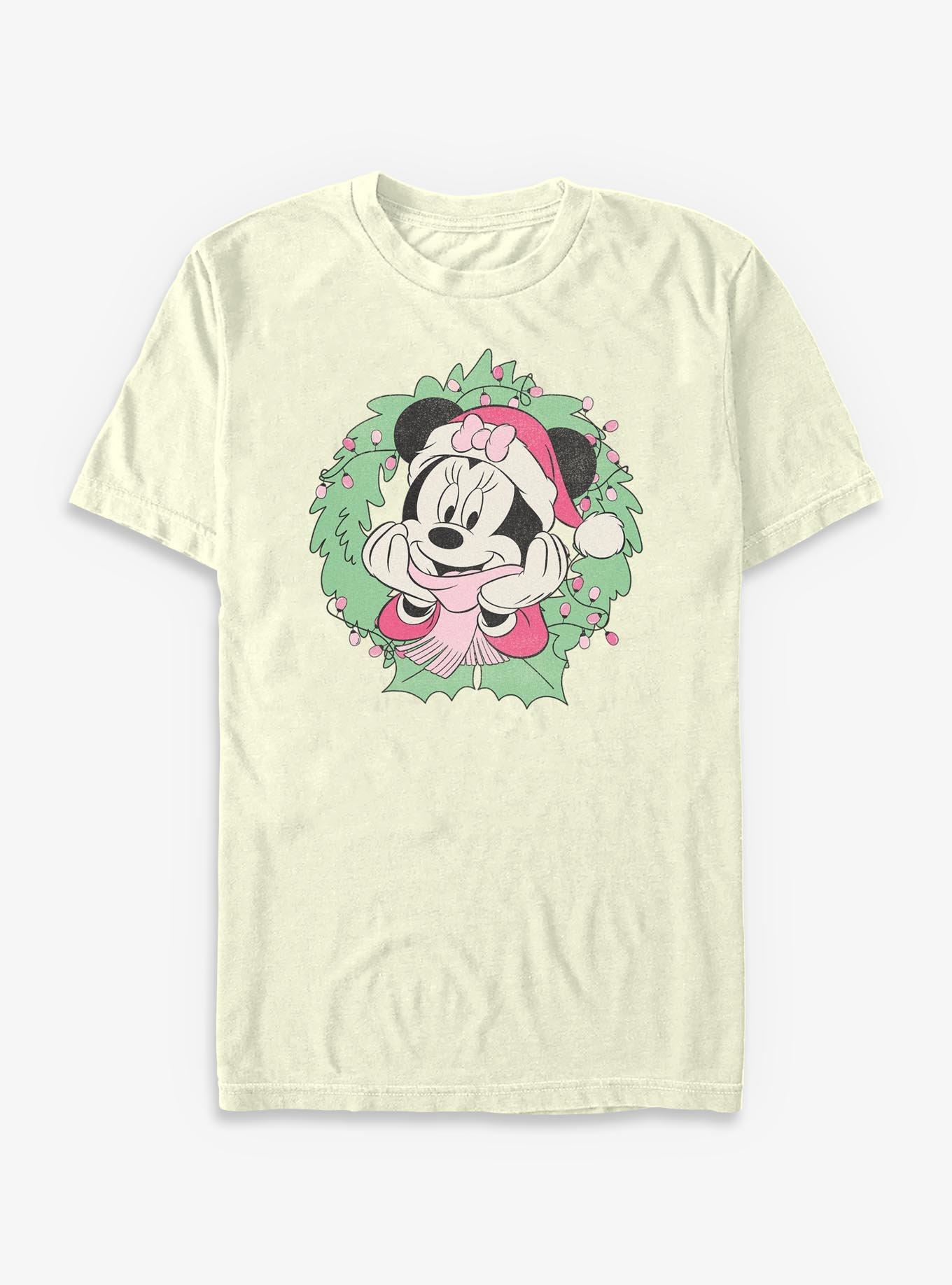 Disney Minnie Mouse Wreath Pose T-Shirt, , hi-res