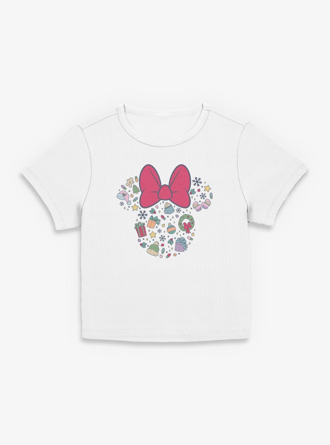Disney Minnie Mouse Ears Christmas Icons Girls Baby T-Shirt, , hi-res