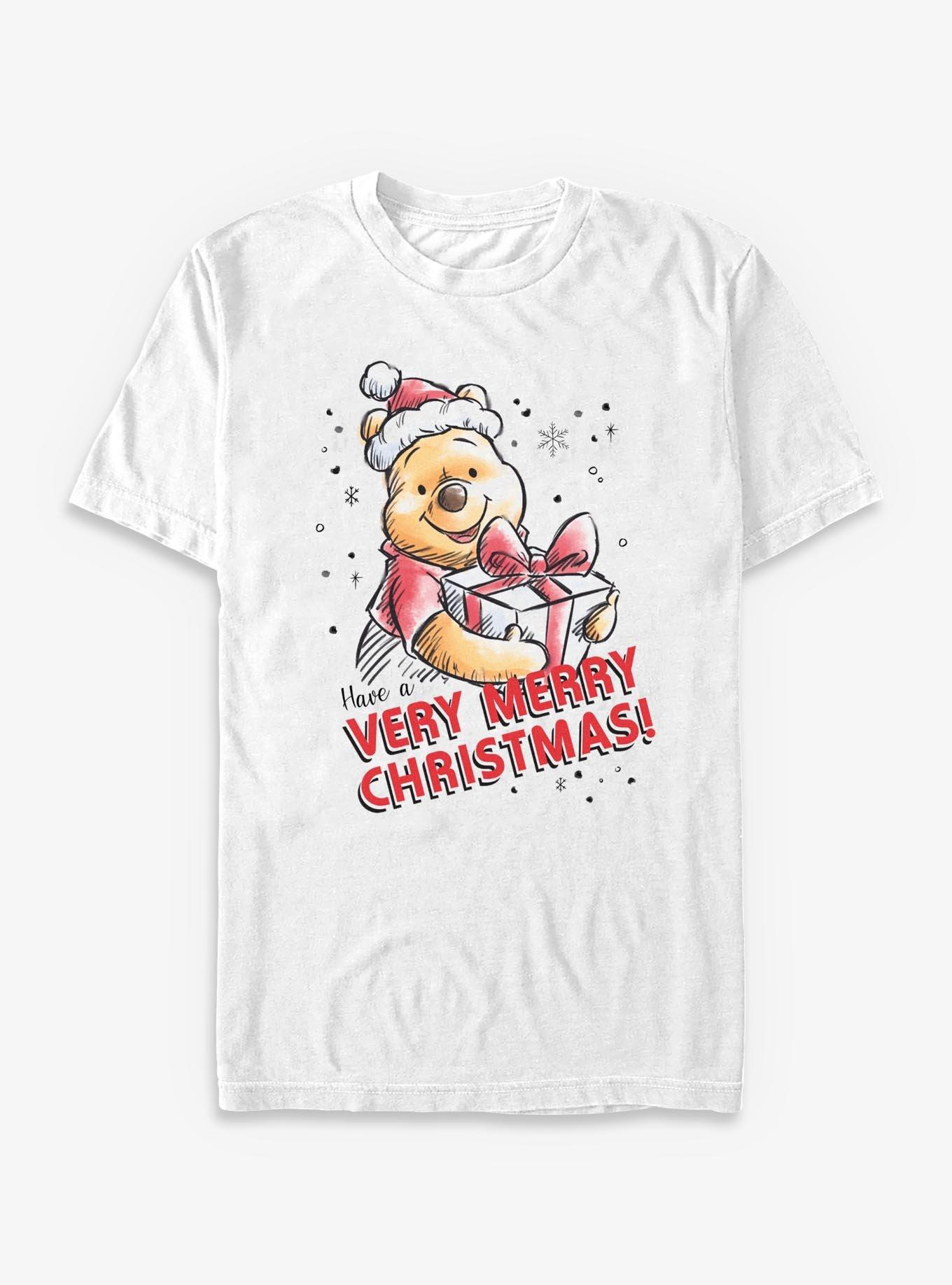 Disney Winnie The Pooh Merry Christmas T-Shirt, , hi-res