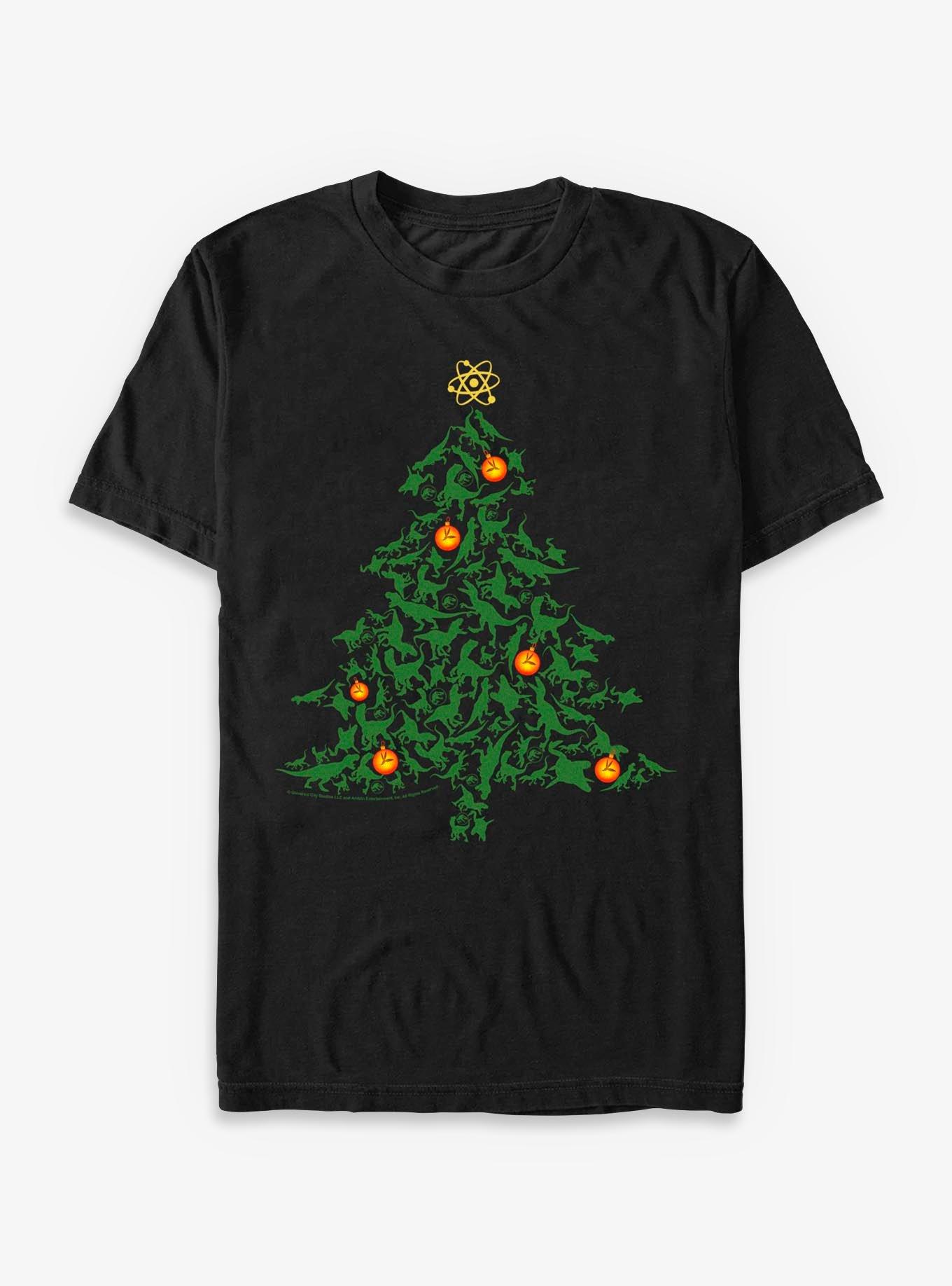 Jurassic Park Dino Christmas Tree Fill T-Shirt, , hi-res