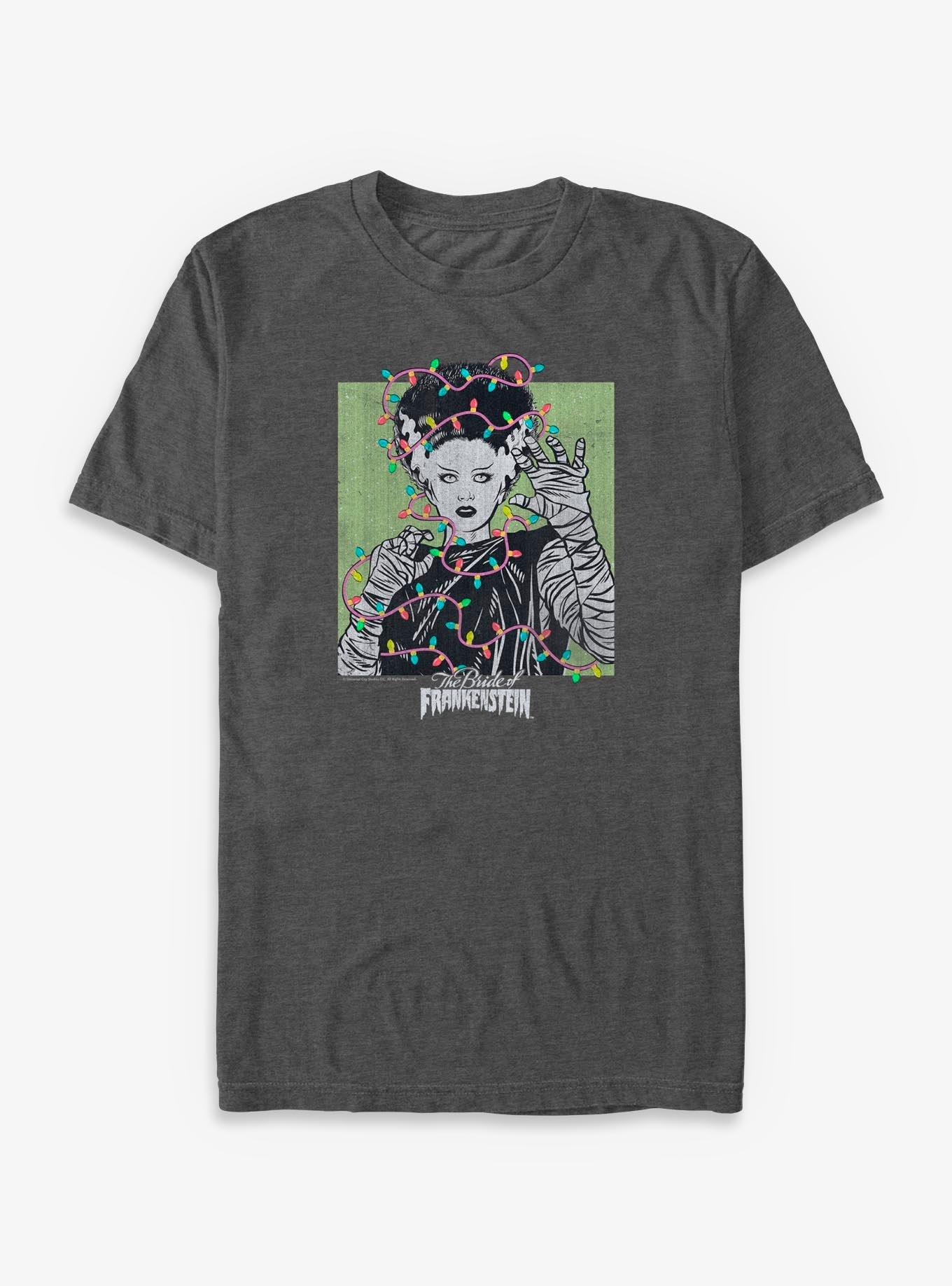 Universal Monsters Bride Wrapped Around Lights T-Shirt