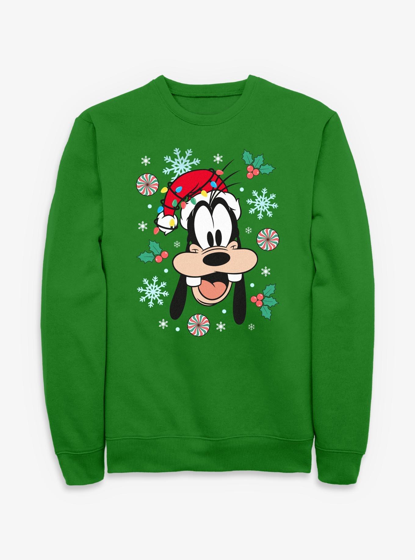 Disney Goofy Christmas Hat Sweatshirt, , hi-res