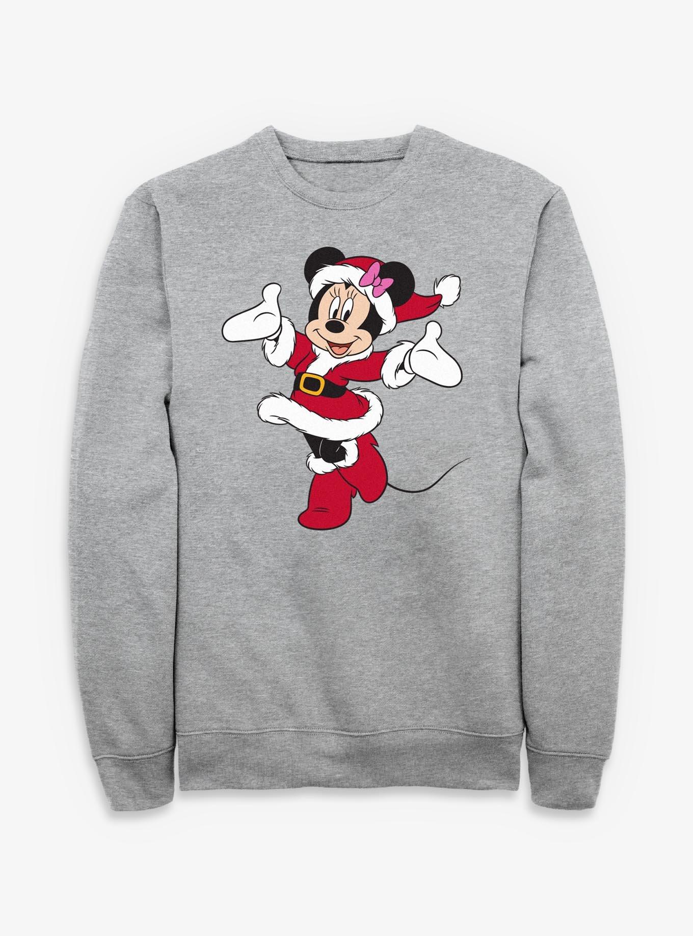 Disney Minnie Mouse Christmas Red Dress Sweatshirt