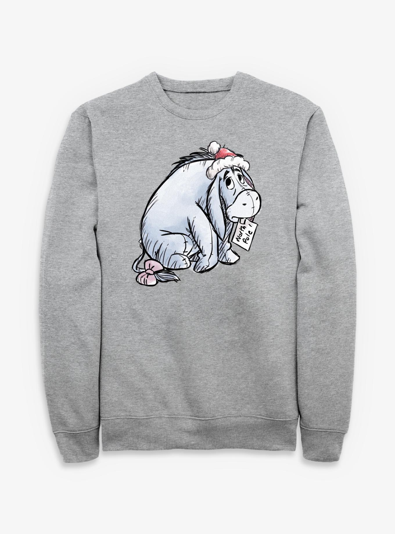 Disney Winnie The Pooh Eeyore Santa Letter Sweatshirt, , hi-res
