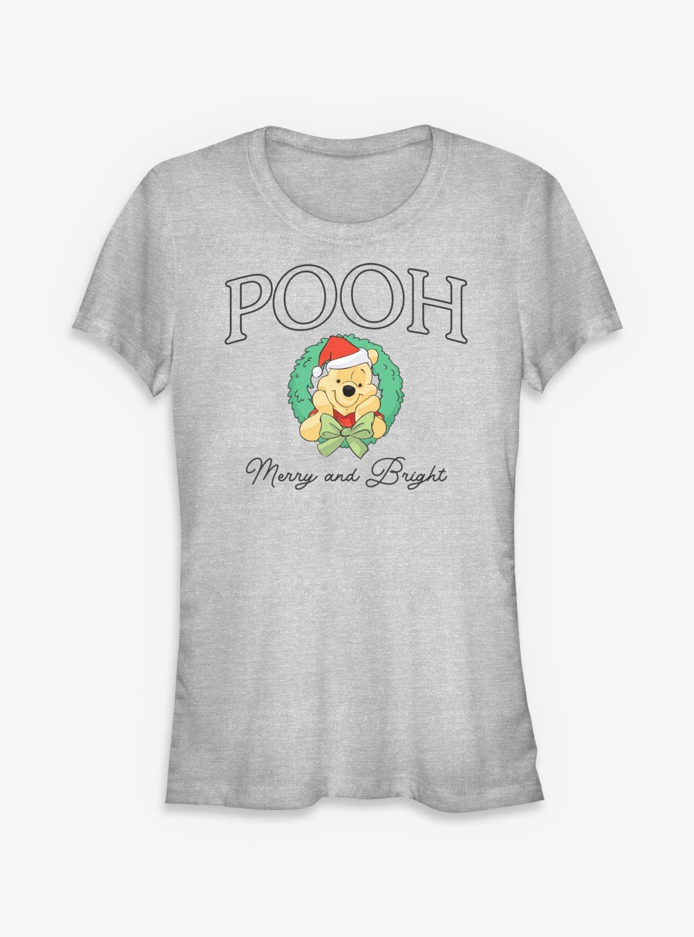 Disney Winnie The Pooh Holiday Wreath Girls T-Shirt, , hi-res
