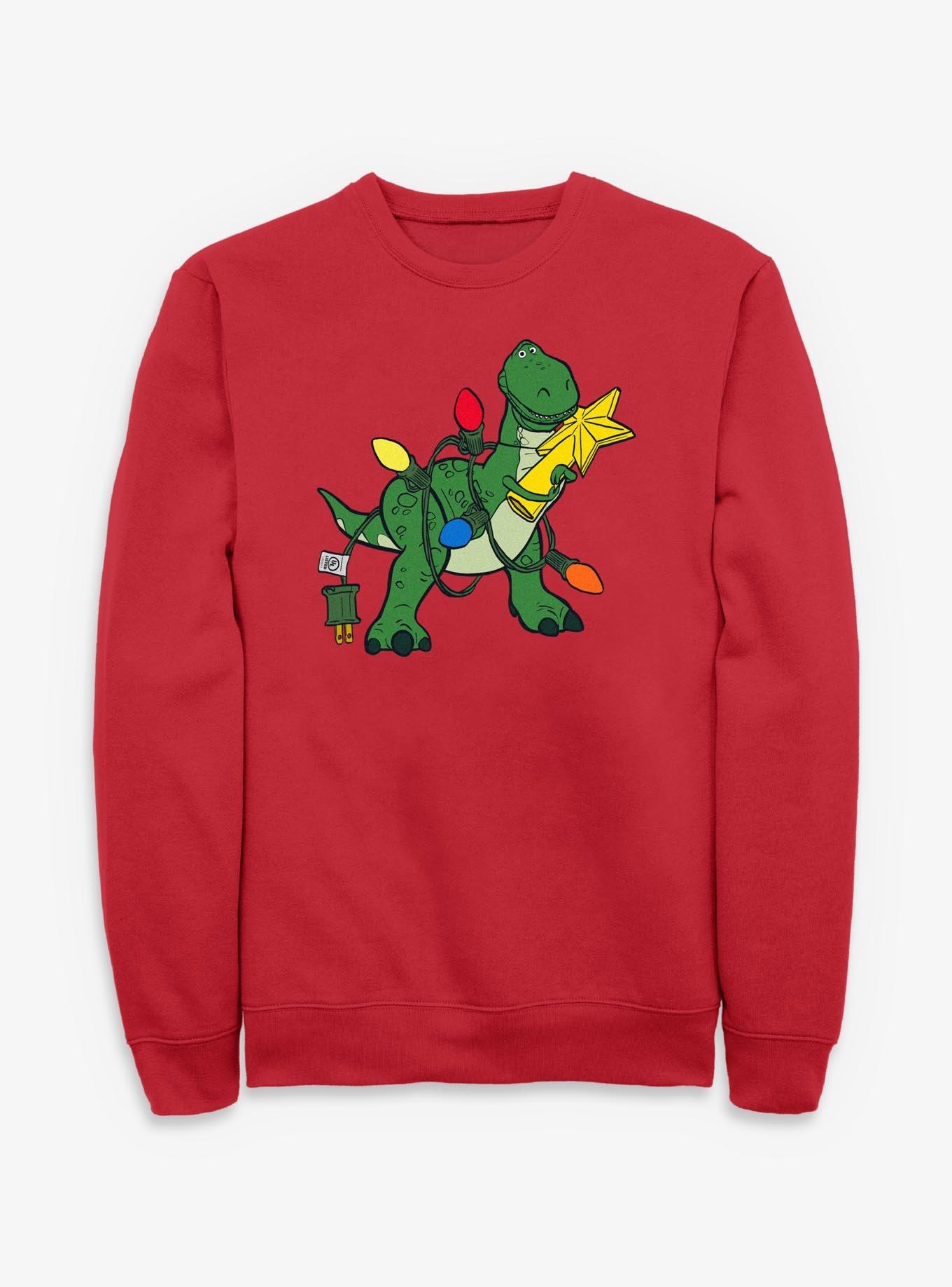 Disney Pixar Toy Story Rex Wrapped Around Lights Sweatshirt, , hi-res
