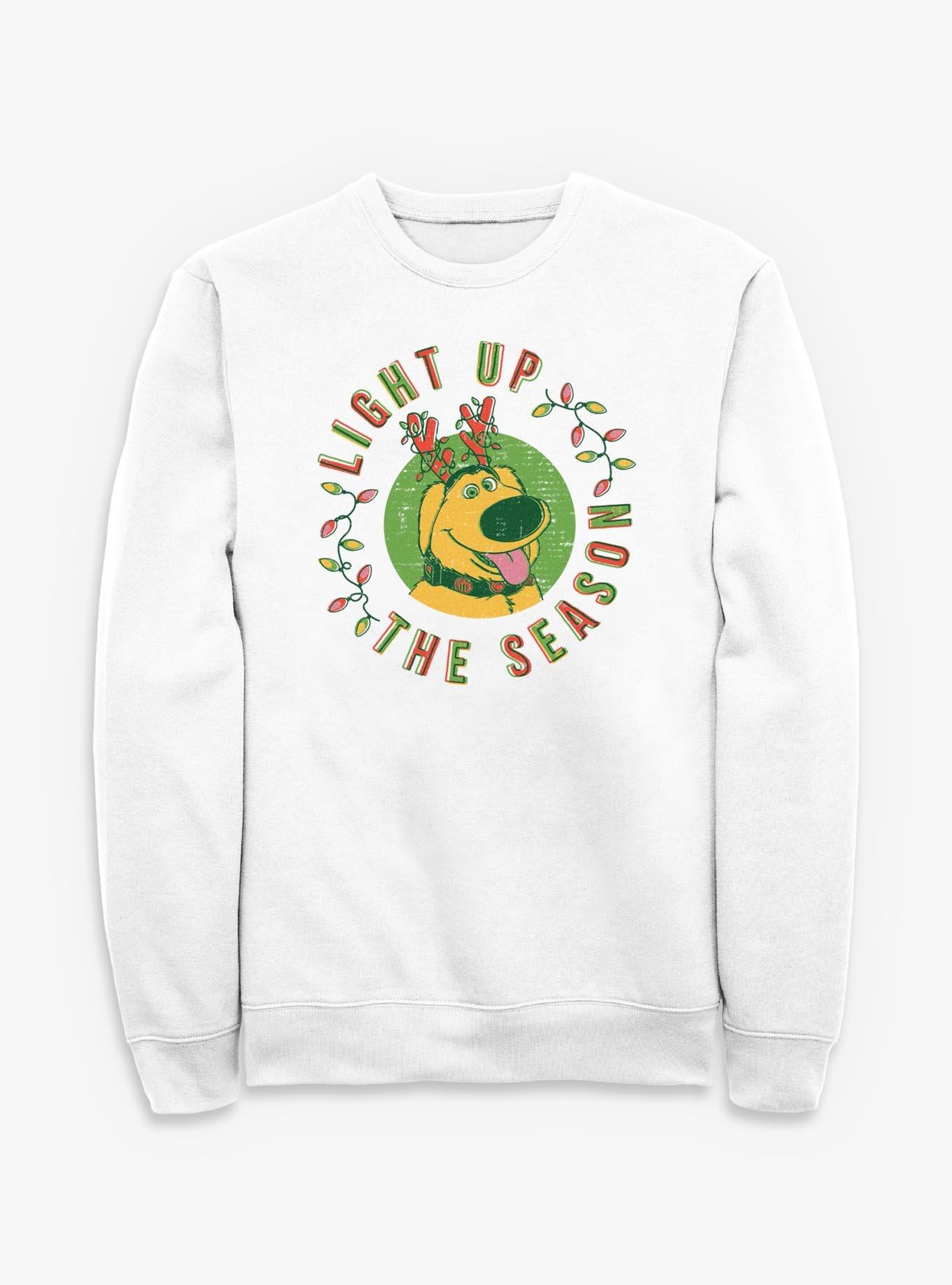 Disney Pixar Up Dug Light Up The Season Sweatshirt