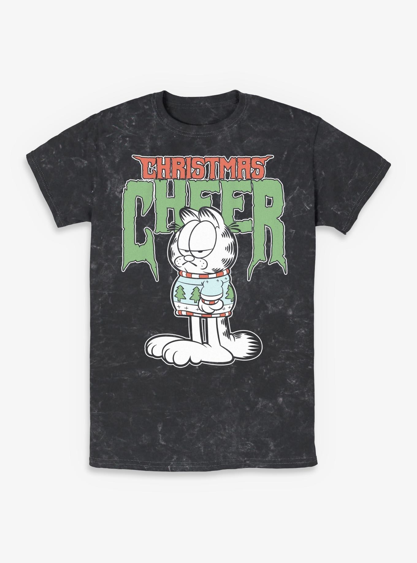 Garfield Metal Christmas Cheer Mineral Wash T-Shirt, , hi-res