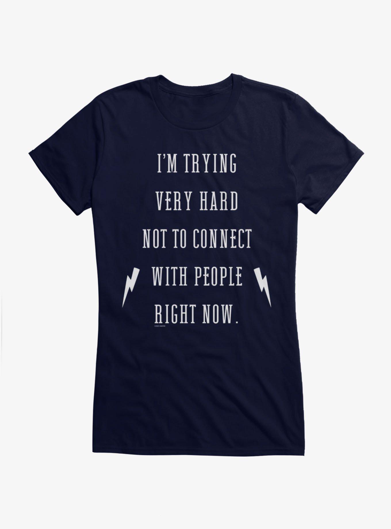 Schitt's Creek Trying Not To Connect Girls T-Shirt, , hi-res