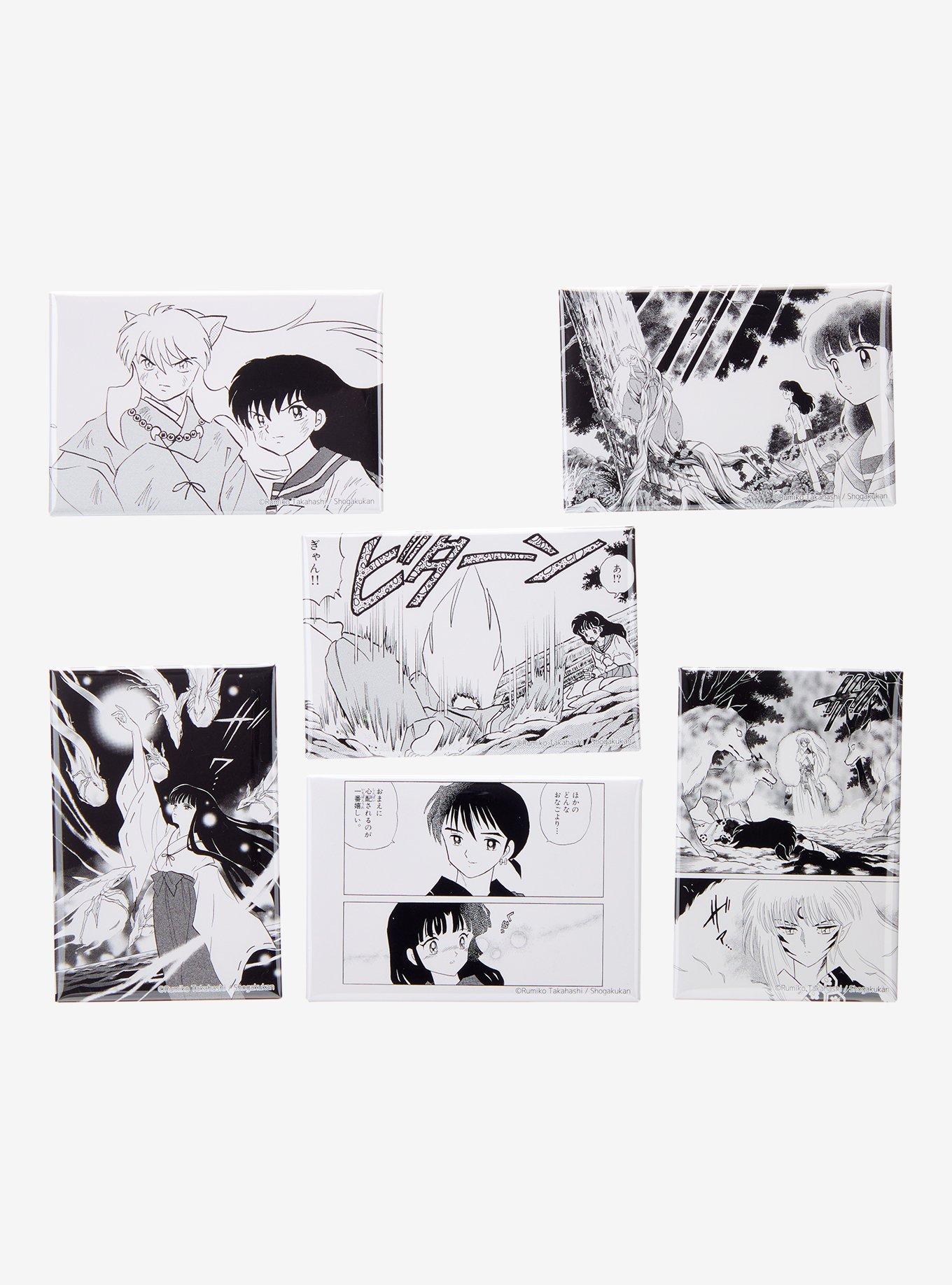 Inuyasha Black and White Blind Bag Button Pin, , hi-res