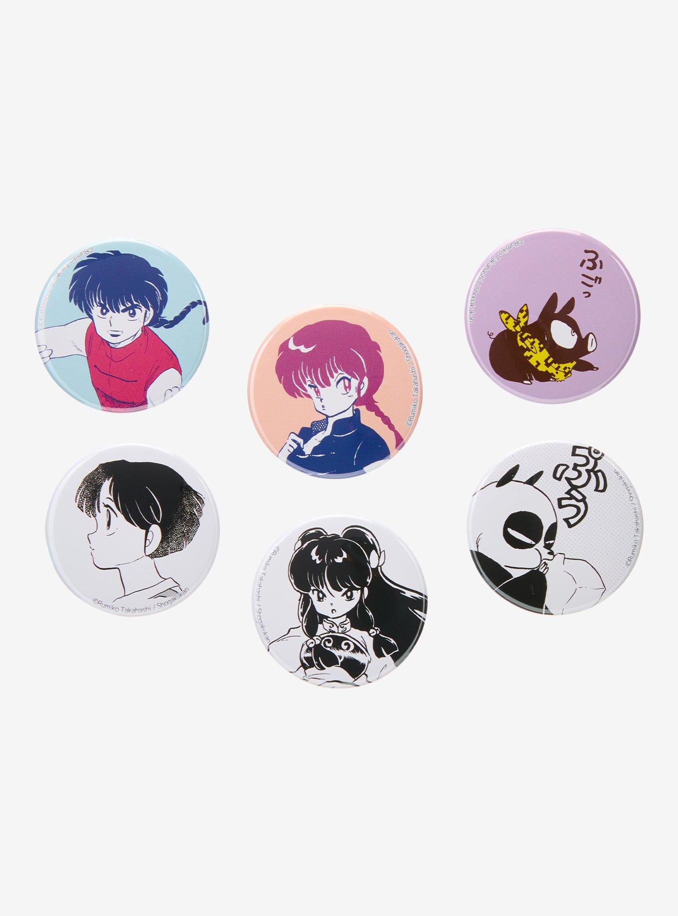 Ranma 1/2 Character Blind Bag Button Pin, , hi-res