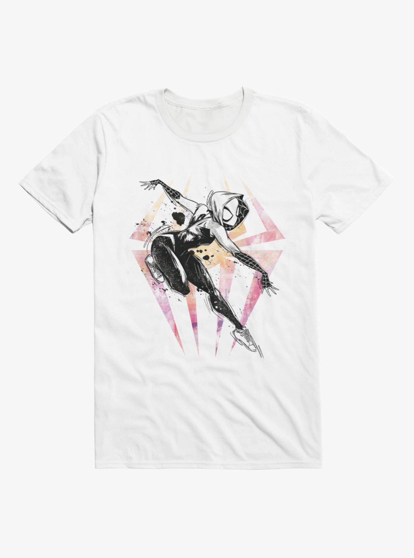 Marvel Spider Gwen Watercolor Logo T-Shirt Box Lunch Exclusive, , hi-res