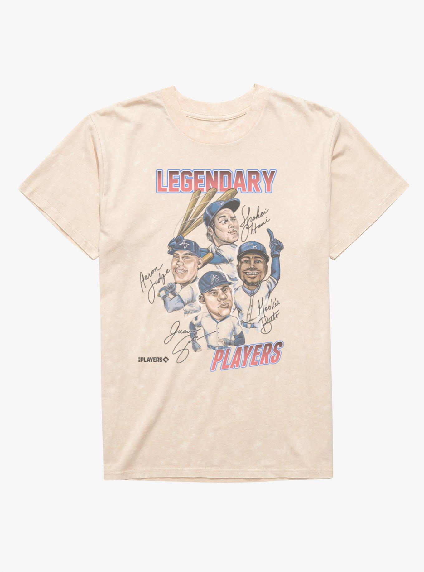 MLB Legendary Players Caricatures Mineral Wash T-Shirt Box Lunch Exclusive, , hi-res