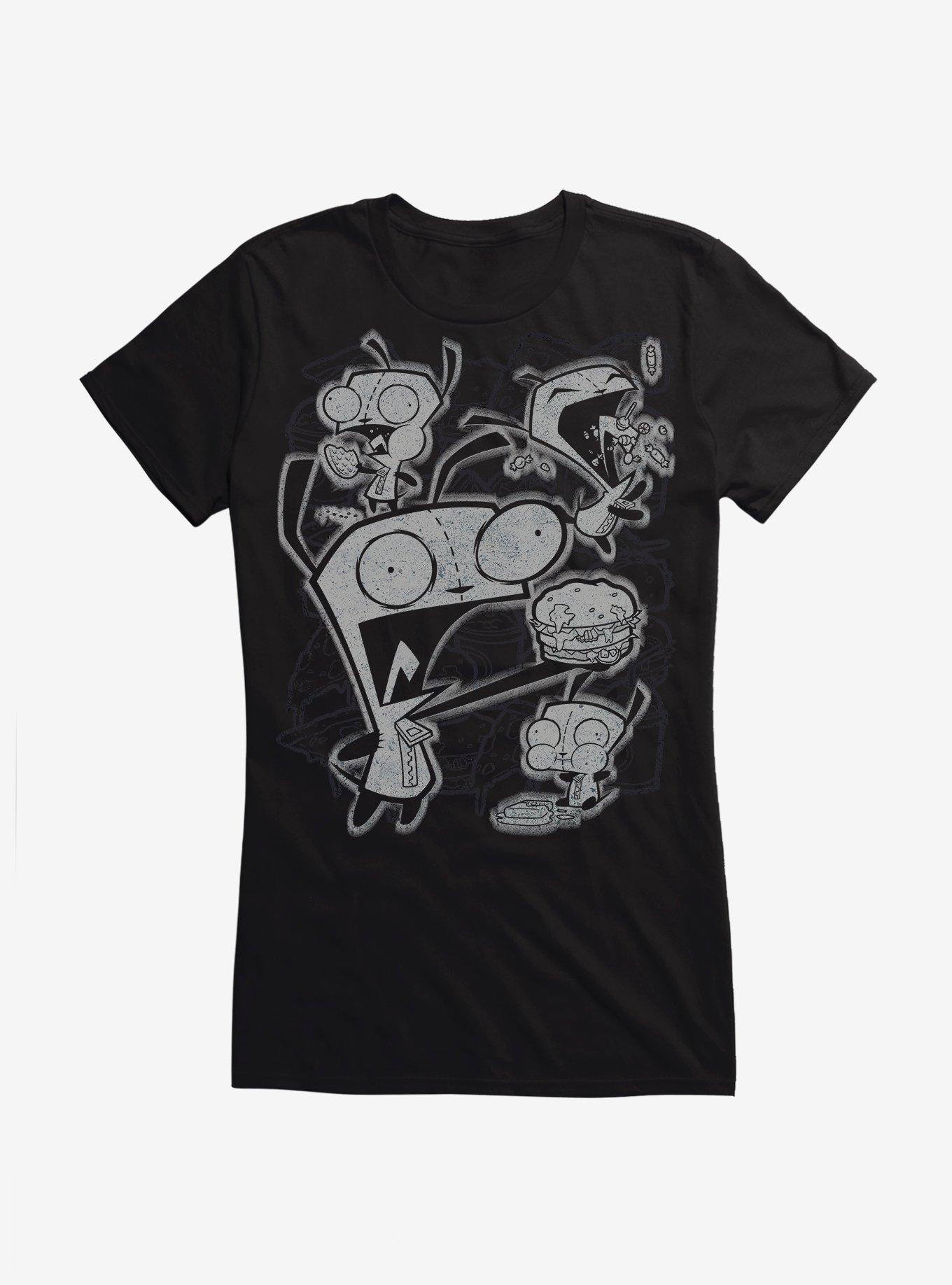 Invader Zim GIR Eat Everything Girls T-Shirt, , hi-res