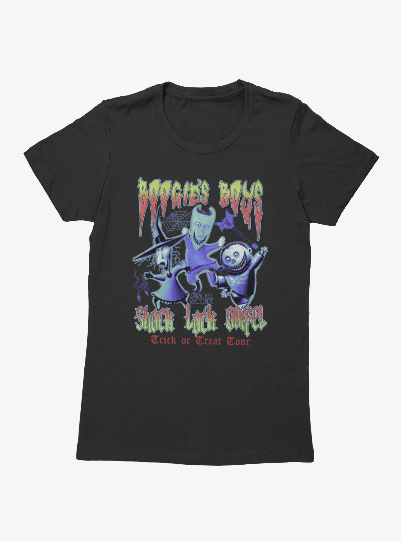 Disney The Nightmare Before Christmas Boogie's Boys Trick Or Treat Tour Womens T-Shirt Box Lunch Exclusive, , hi-res