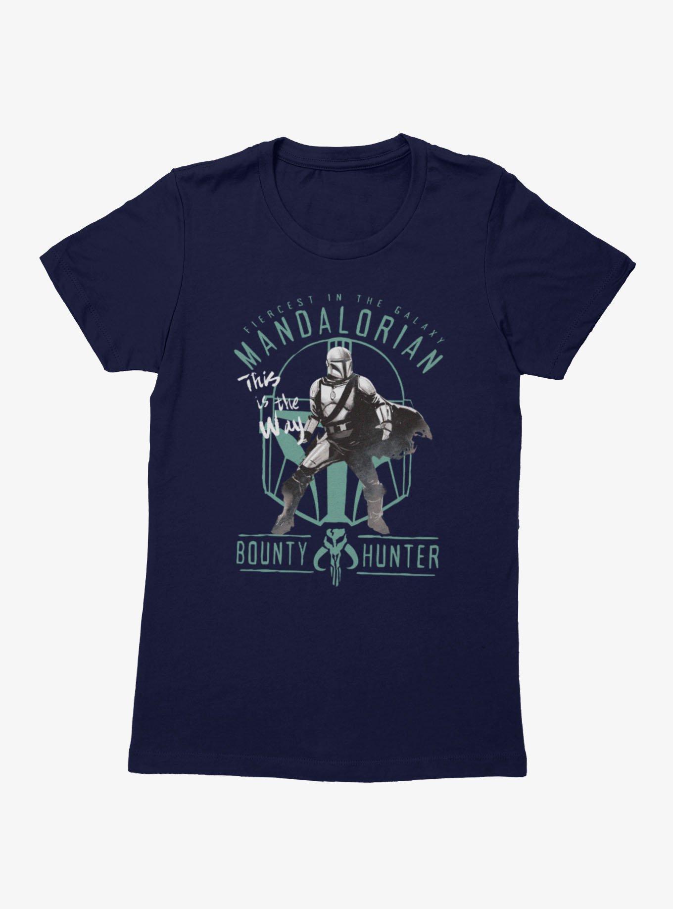 Star Wars The Mandalorian Bounty Hunter Womens T-Shirt Box Lunch Exclusive, , hi-res