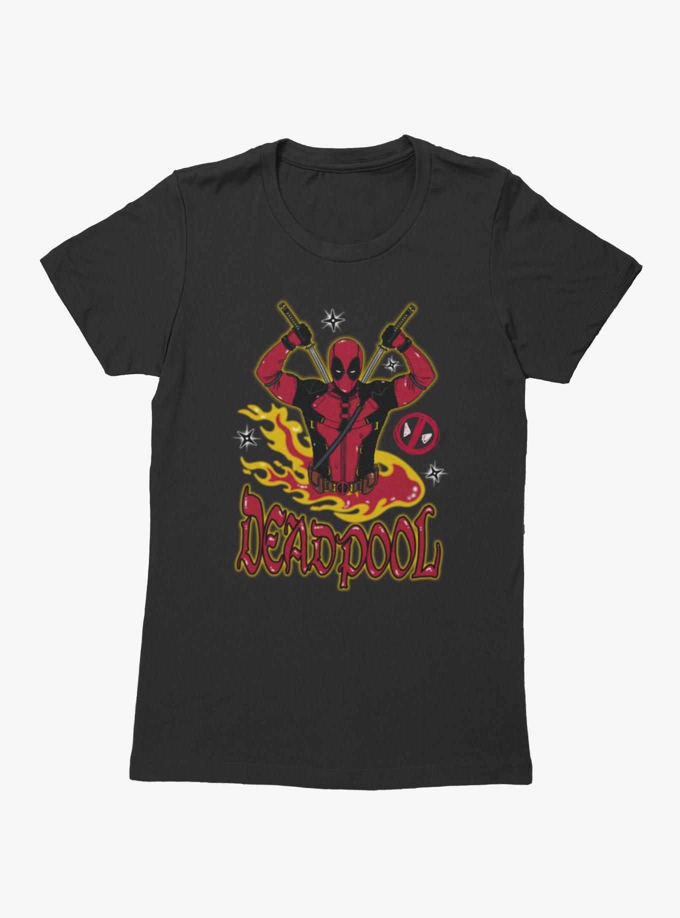 Marvel Deadpool 3 Fire Womens T-Shirt Box Lunch Exclusive, , hi-res