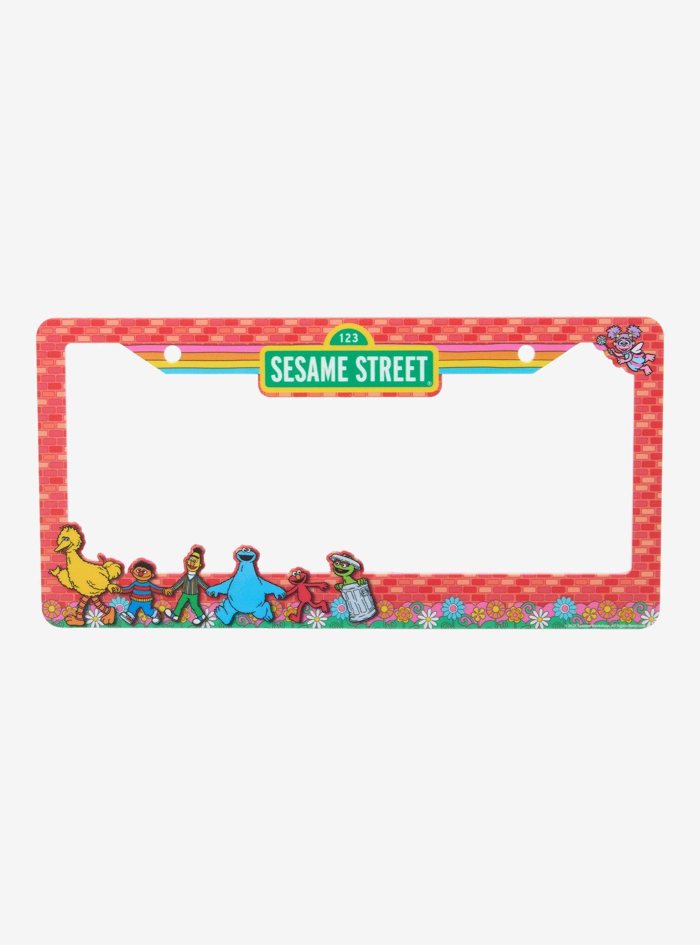 Sesame Street Floral License Plate Frame - BoxLunch Exclusive, , hi-res