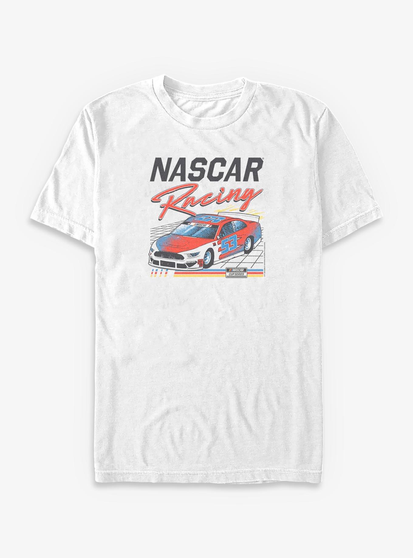 NASCAR Grid Racing Retro Car Big & Tall T-Shirt
