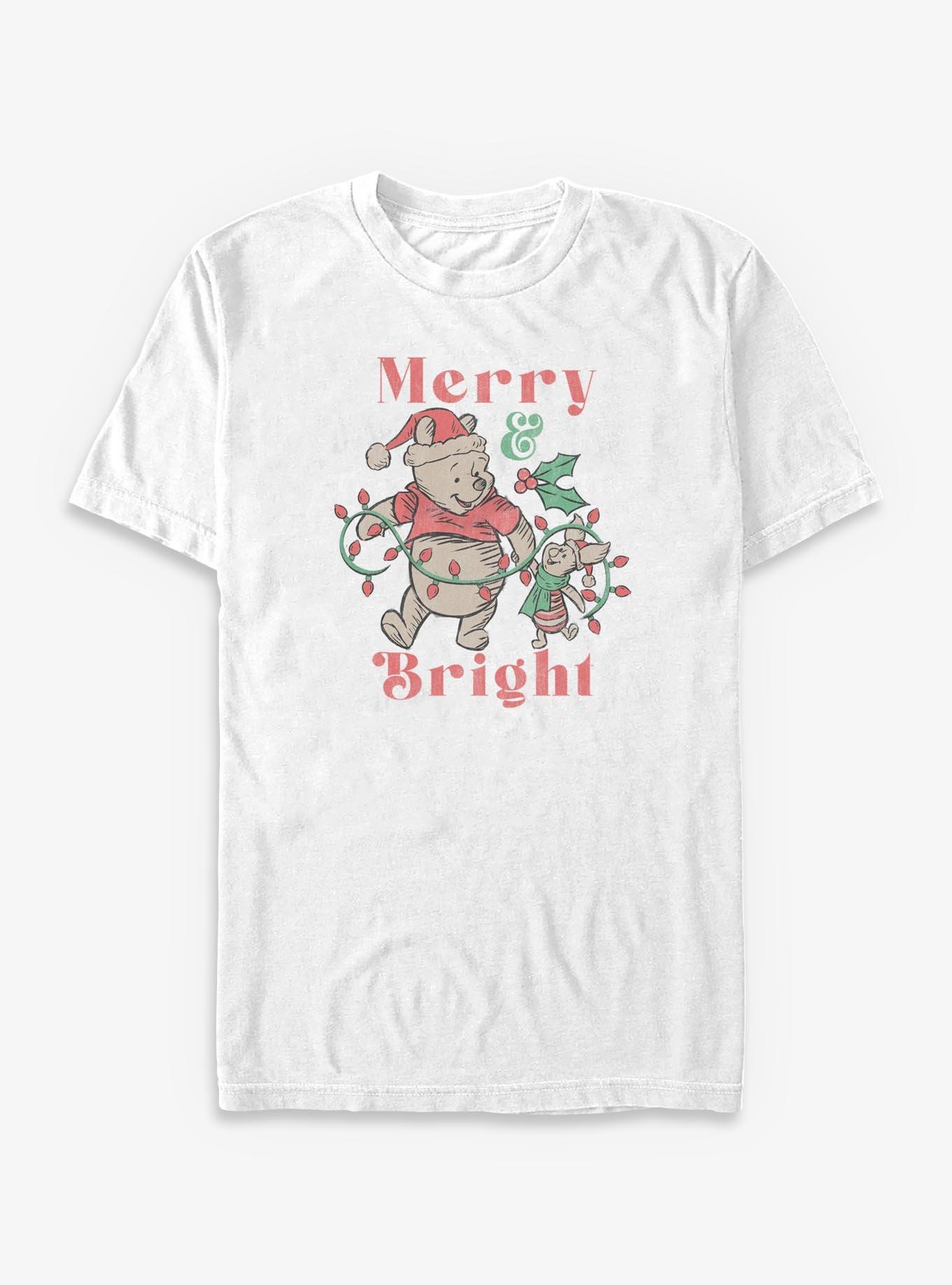 Disney Winnie The Pooh Merry Lights Pooh Big & Tall T-Shirt, , hi-res