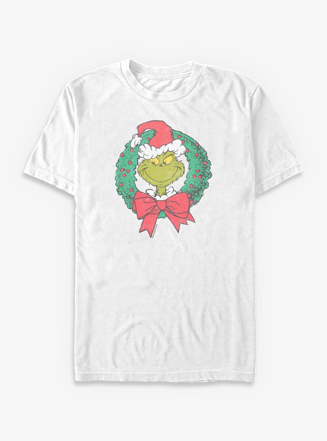 Dr. Seuss Grinch Wreath Big & Tall T-Shirt