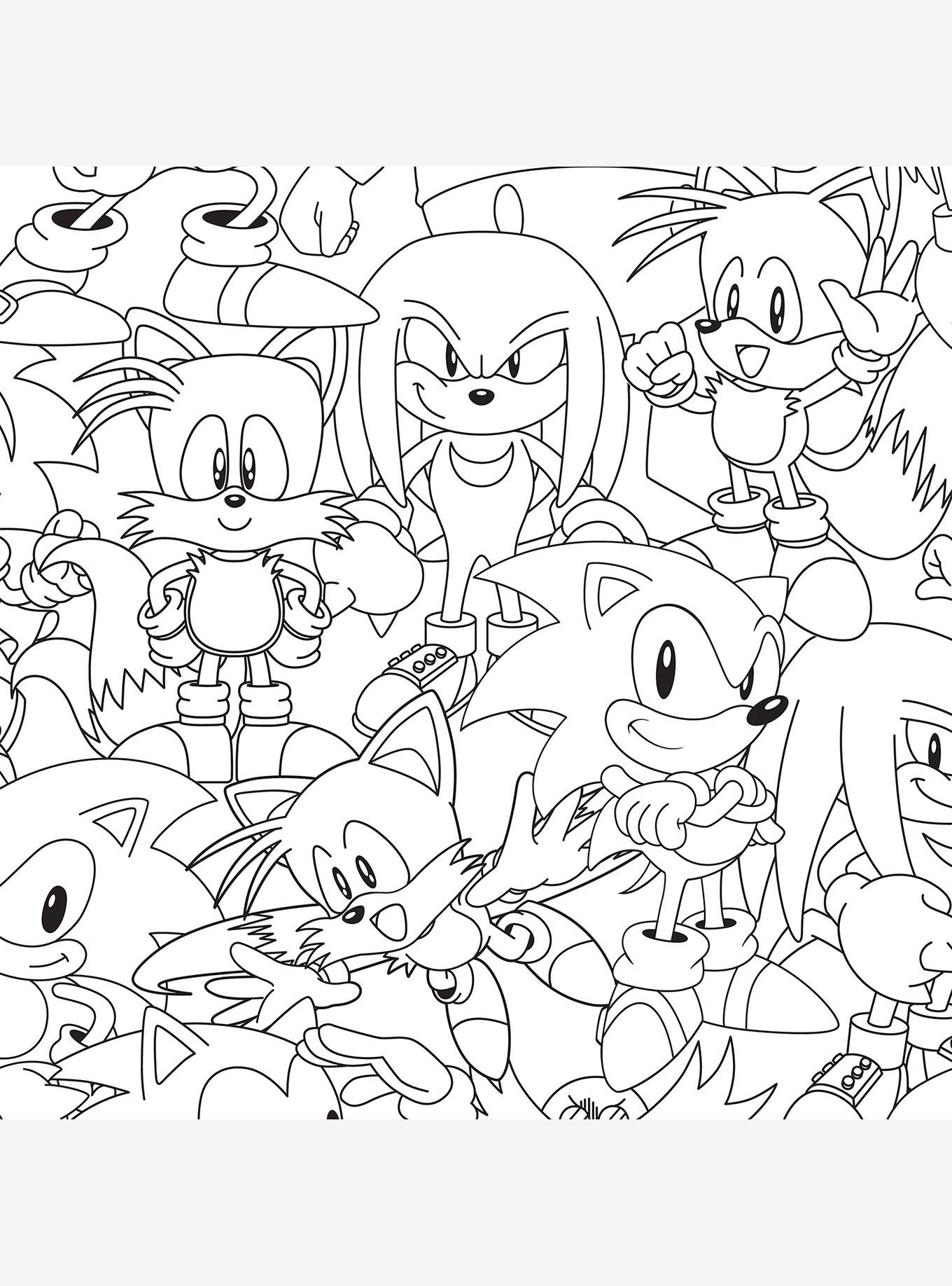 Sonic The Hedgehog Line Art Wallpaper, , hi-res