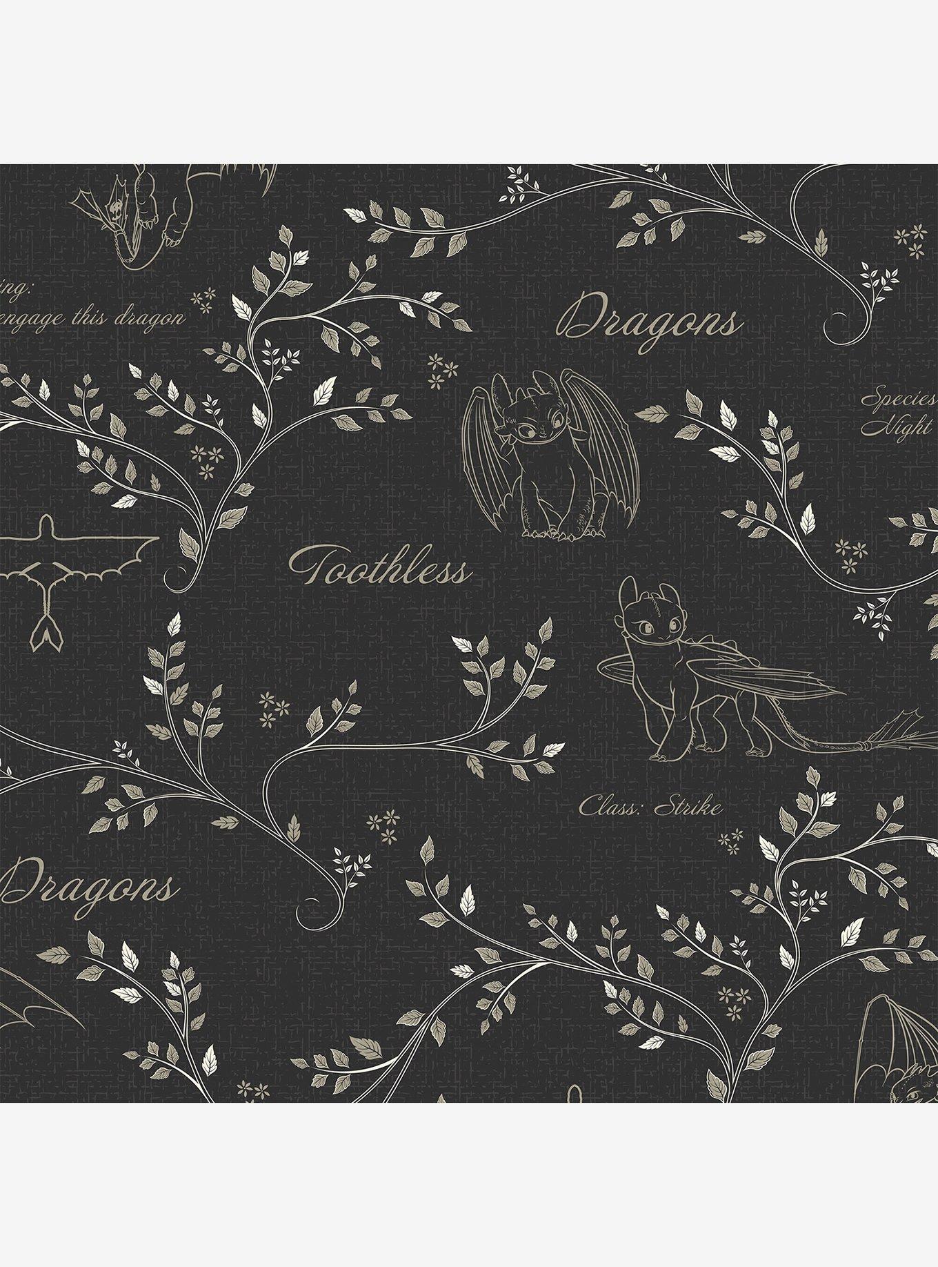 How to Train Your Dragon Toothless Radical Nature Black Wallpaper, , hi-res