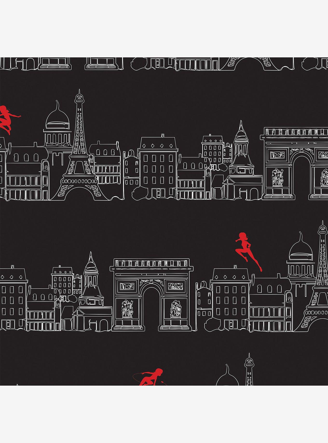 Miraculous: Tales of Ladybug & Cat Noir Charming Paris Black Wallpaper, , hi-res