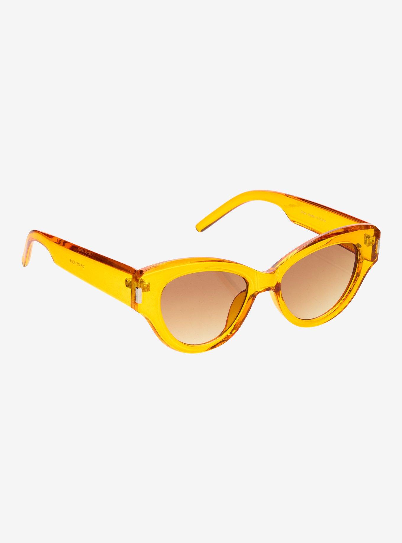 Orion Yellow Cat Eye Sunglasses, , hi-res