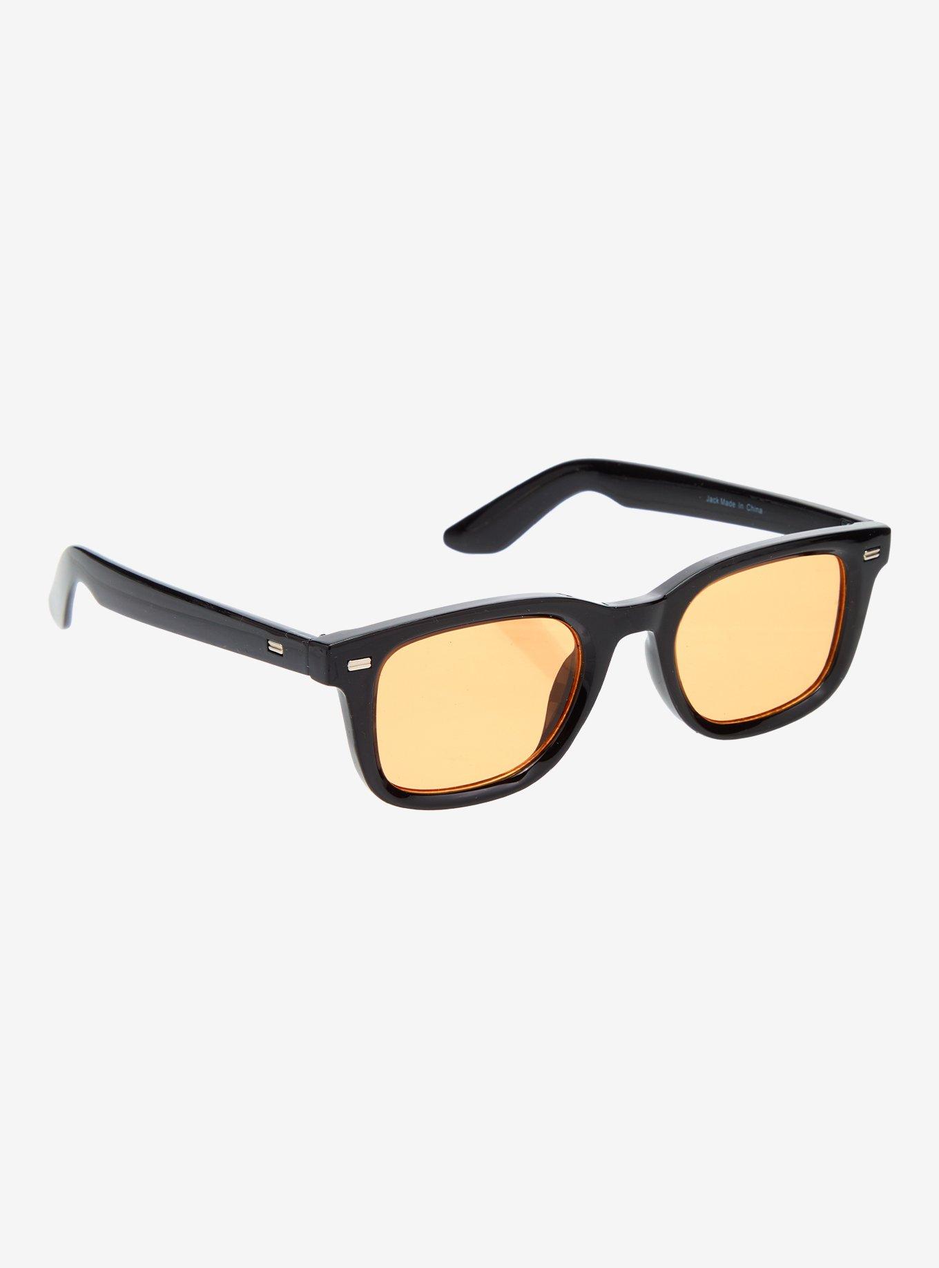 Jack Dark Brown Rectangular Sunglasses, , hi-res