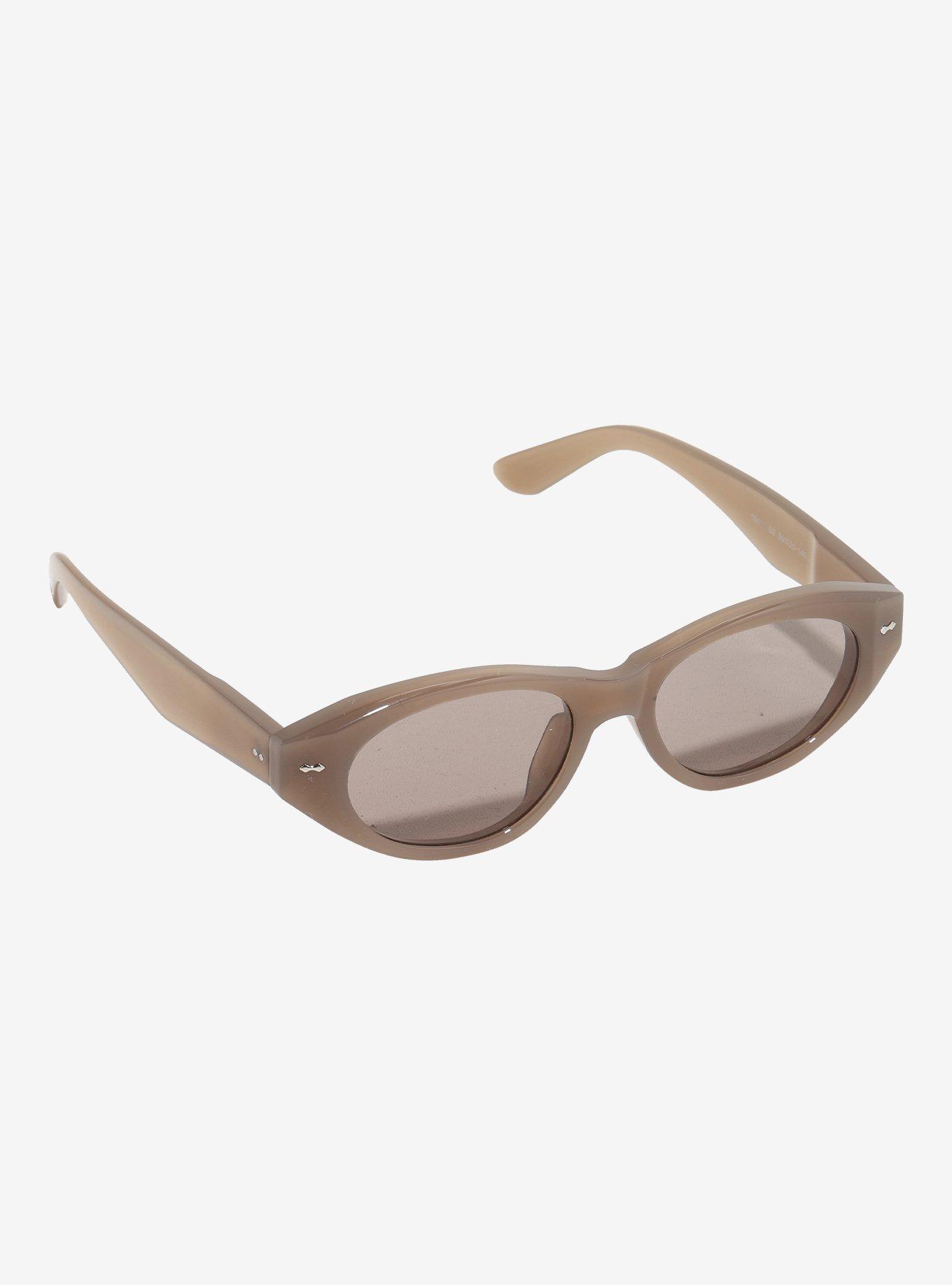 Greige Retro Sunglasses, , hi-res