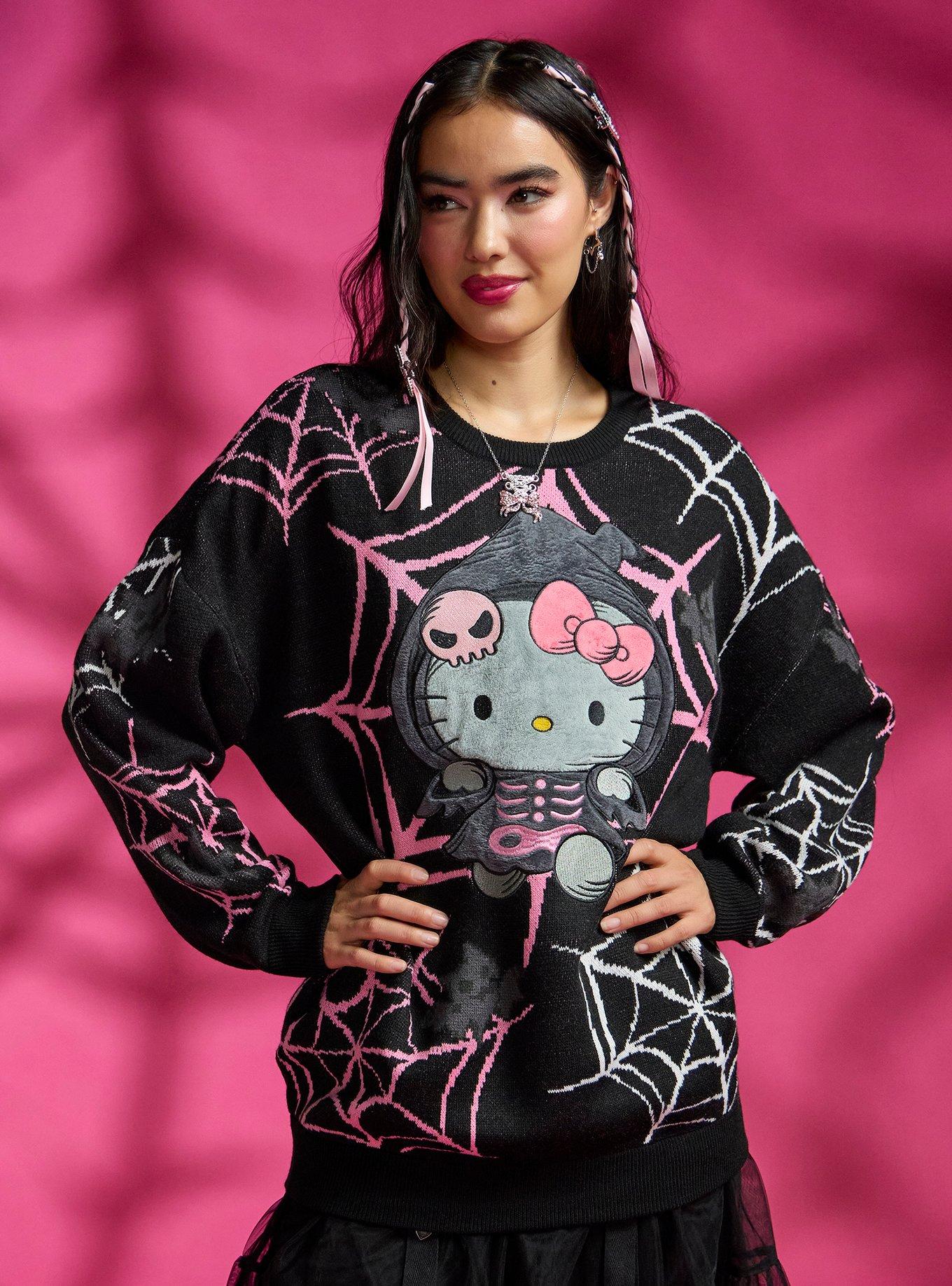 Hello Kitty Skeleton Reaper Sweater, , hi-res