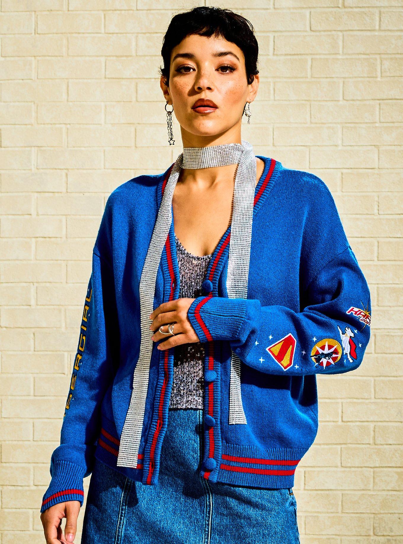 Her Universe DC Comics Supergirl Badges Cardigan Her Universe Exclusive, , hi-res