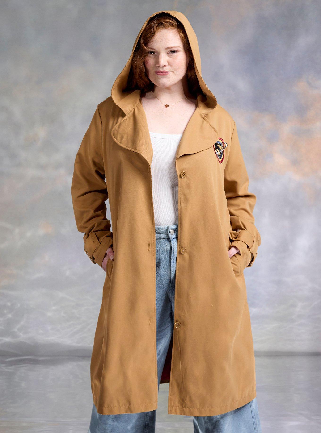 Her Universe DC Comics Supergirl Kara Plus Size Trench Coat Her Universe Exclusive, , hi-res