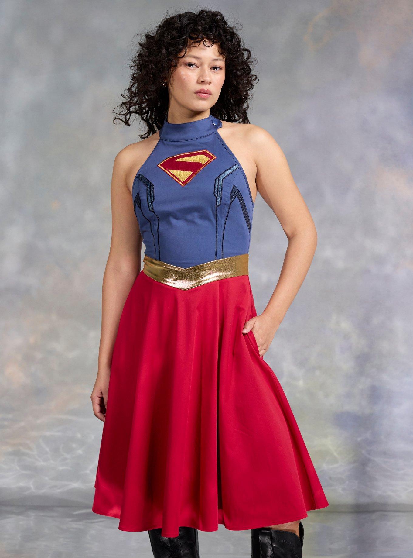 Her Universe DC Comics Supergirl Dress with Removable Cape Her Universe Exclusive, , hi-res