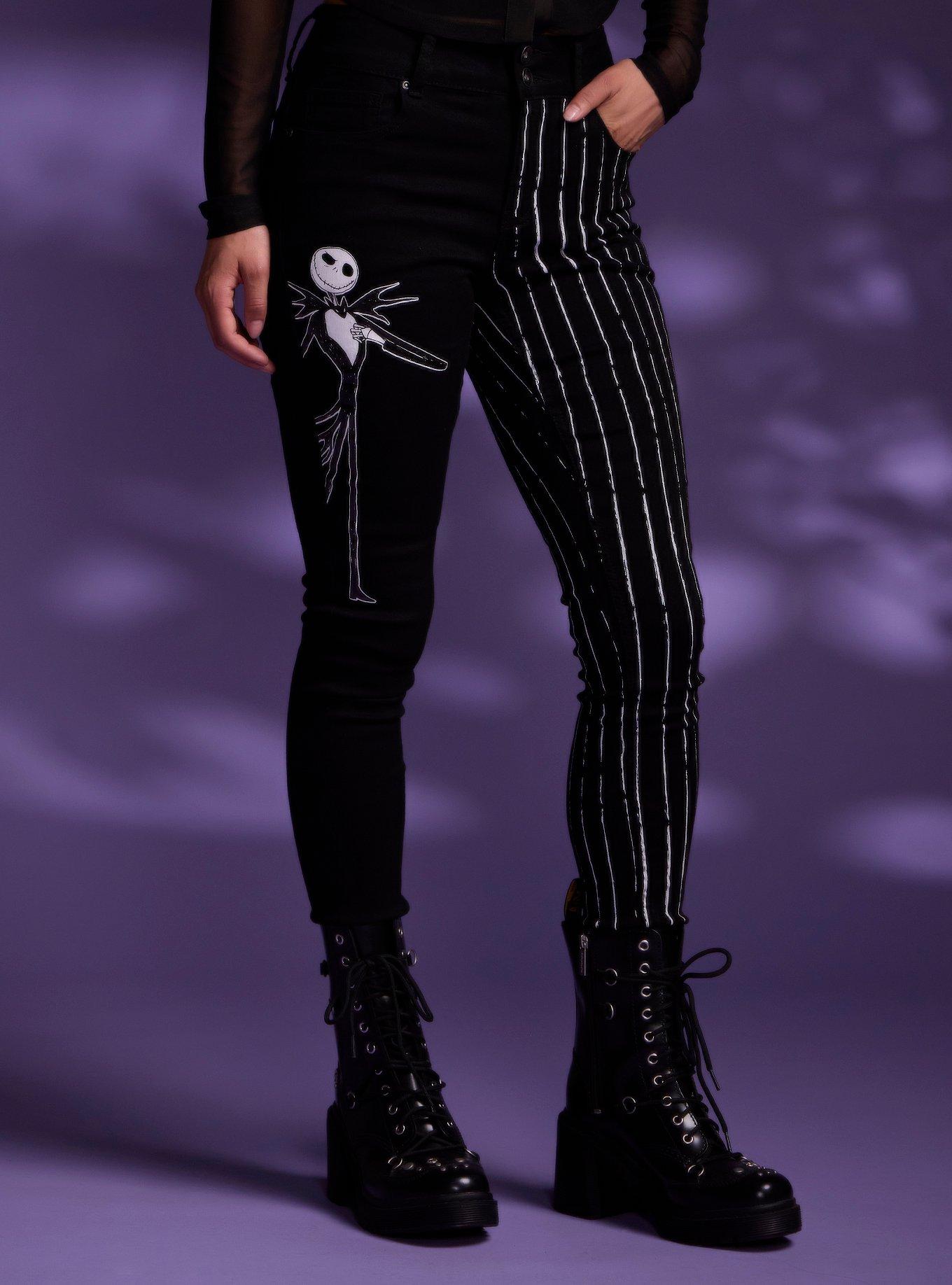 Her Universe The Nightmare Before Christmas Jack Split Skinny Jeans, , hi-res