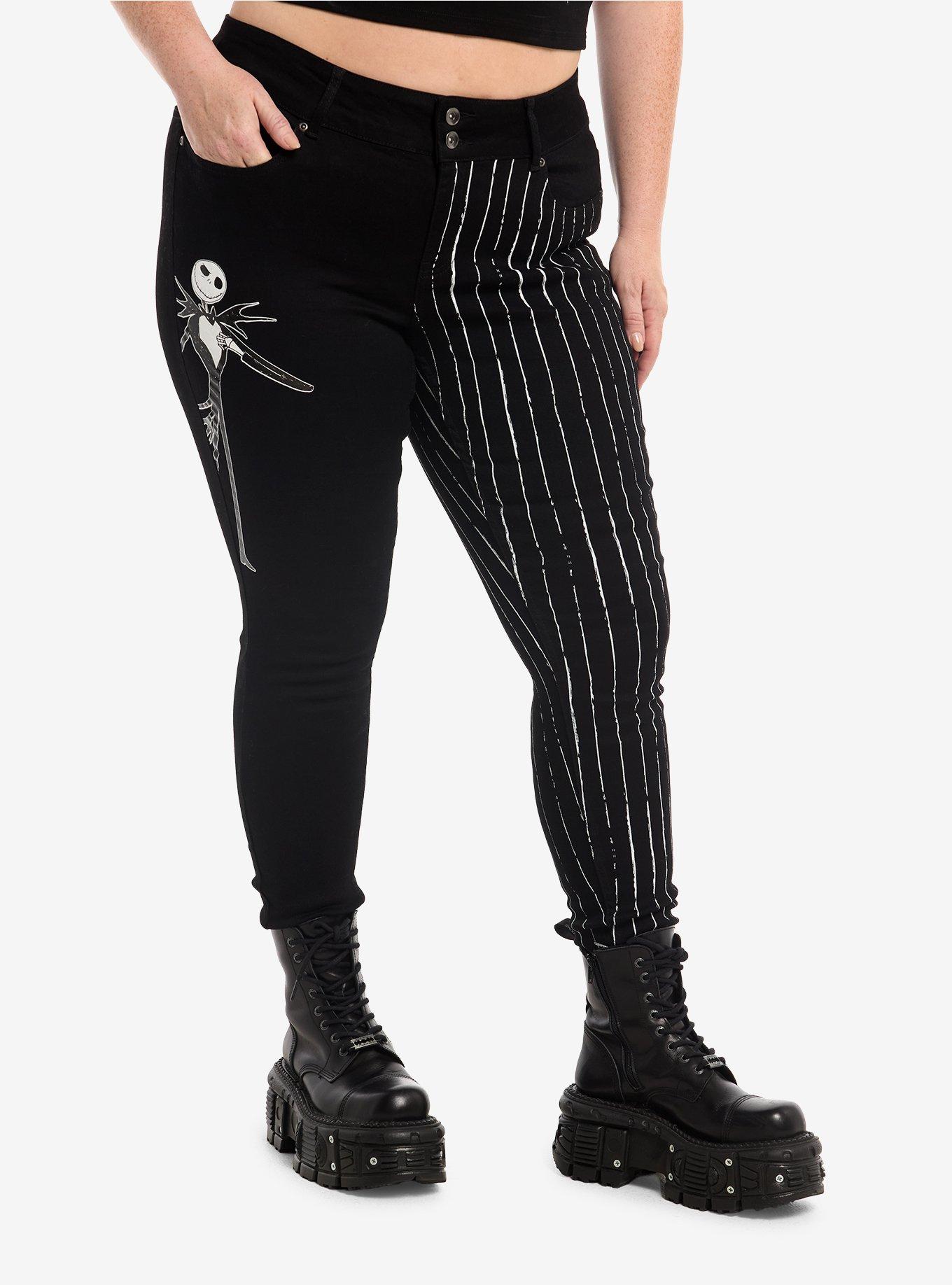 Her Universe The Nightmare Before Christmas Jack Split Skinny Jeans Plus Size, , hi-res
