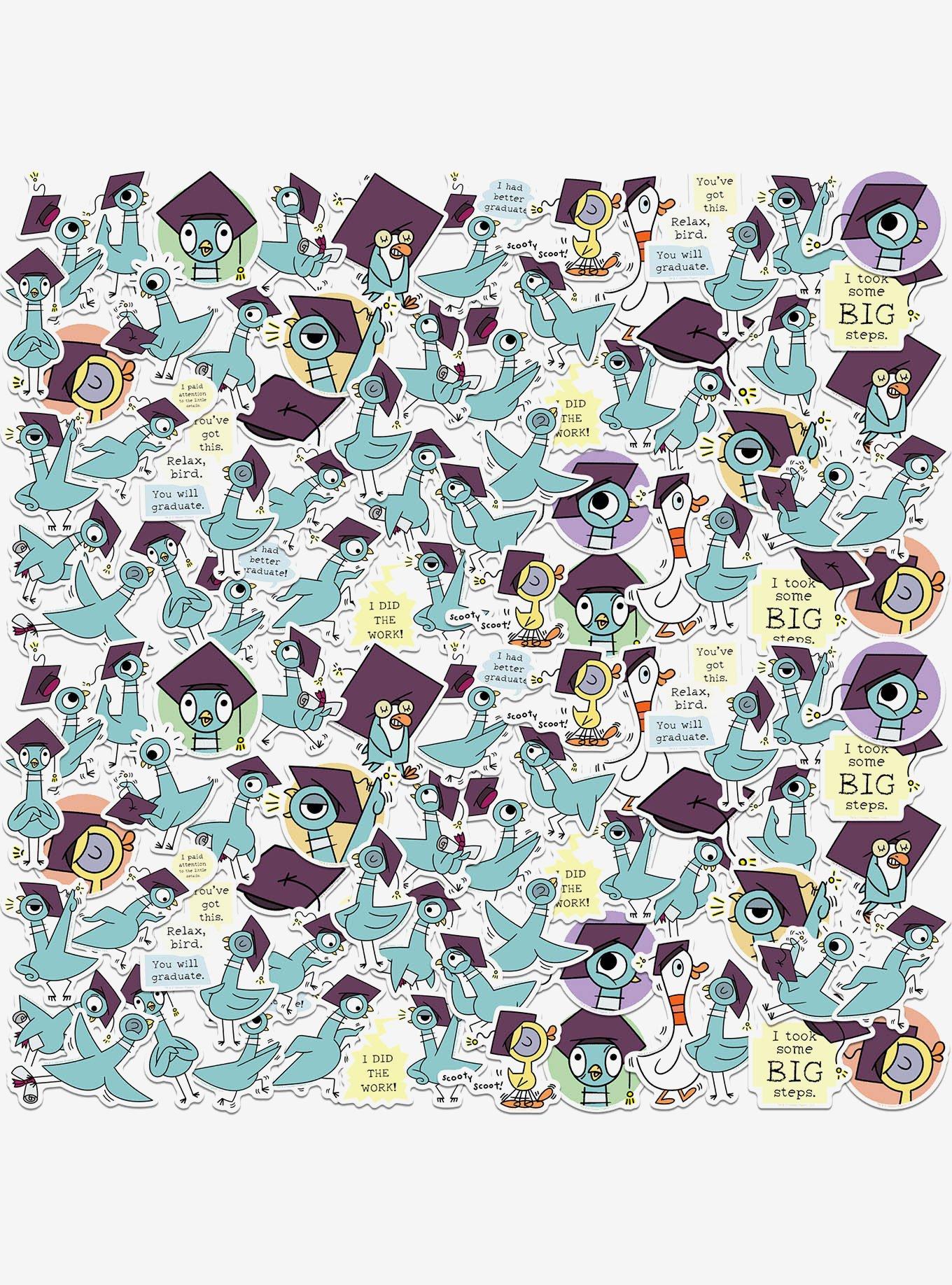 The Pigeon Graduation Celebration S Miscellaneous 100ct Sticker Pack, , hi-res