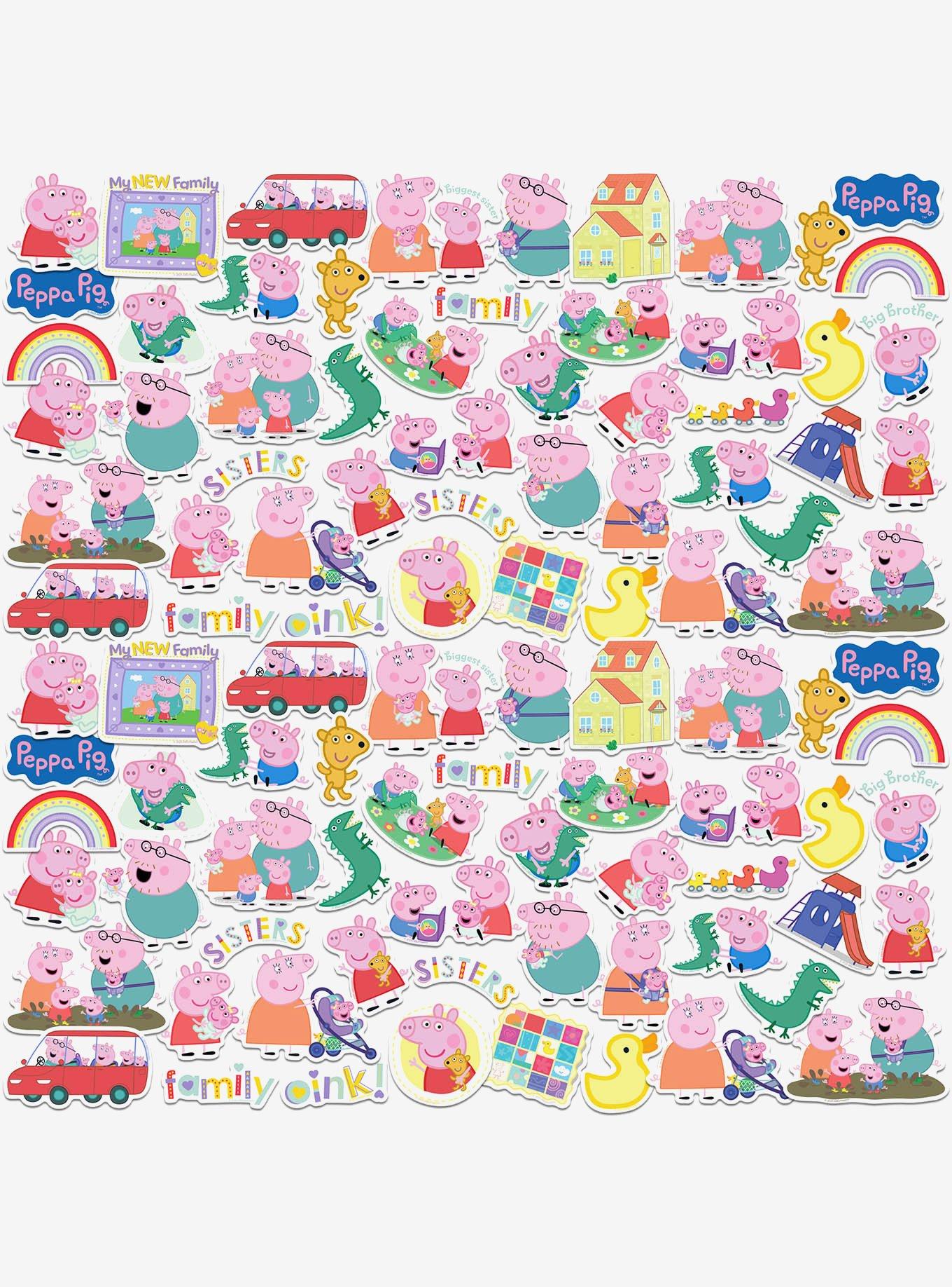 Peppa Pig New Family Miscellaneous 100ct Sticker Pack, , hi-res