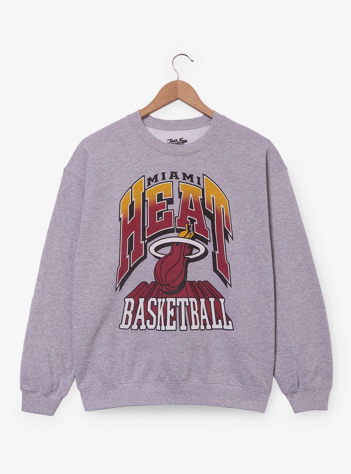 Junk Food NBA Miami Heat Logo Crewneck &mdash; BoxLunch Exclusive, , hi-res